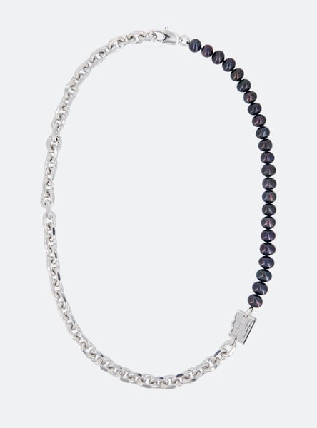 Image of MIDNIGHT FACTORY - Micro-SD Fresh Water Pearls Necklace (Black)