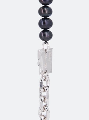 Image of MIDNIGHT FACTORY - Micro-SD Fresh Water Pearls Necklace (Black)
