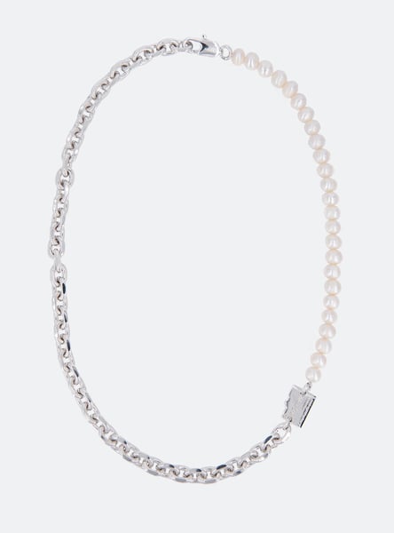 Image of MIDNIGHT FACTORY - Micro-SD Fresh Water Pearls Necklace (White)