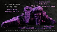 Image 1 of CrazyAL Tiki #3 - 25th Anniversary Pendant - Violet Edt. of 10 