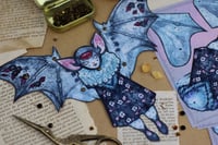 Image 3 of Blue bat.  Paper doll