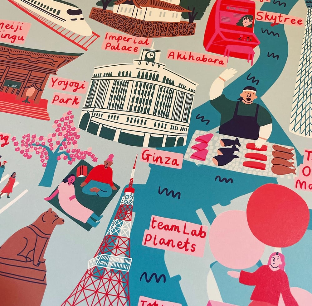 Image of Tokyo Illustrated Map