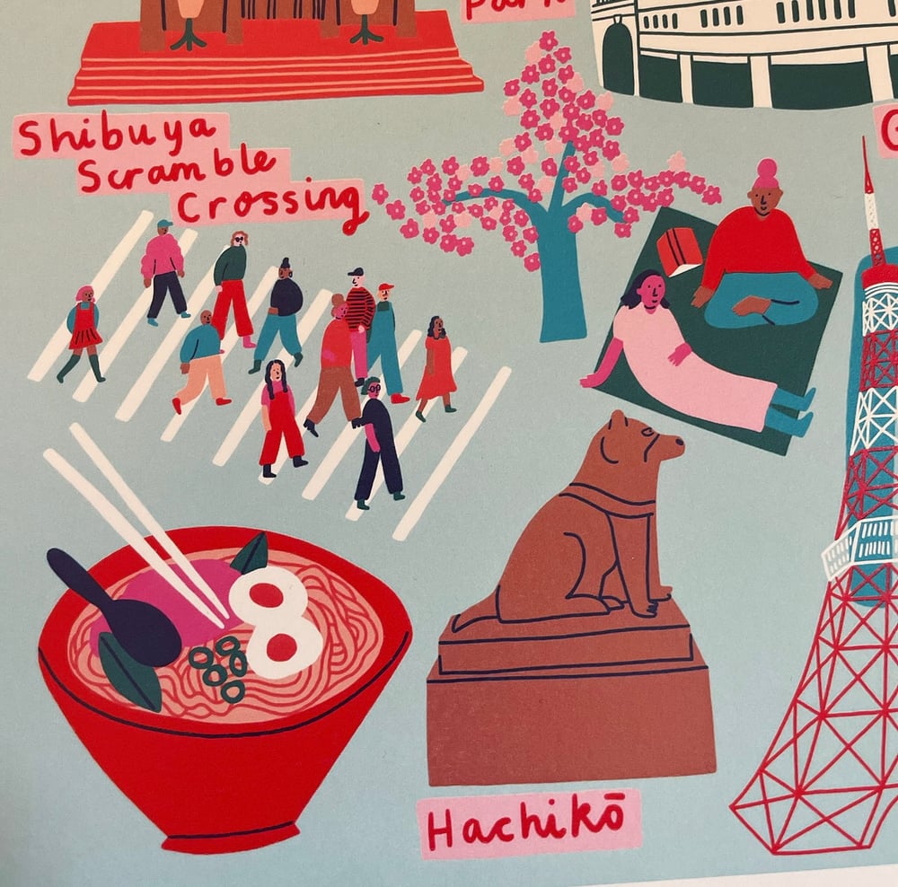 Image of Tokyo Illustrated Map