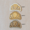 gold croissant magnets