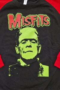 Image 3 of Misfits Frankenstein red and black sweater