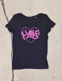Image 1 of Hole heart ladies fit t-shirt