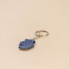 blue vase keyring