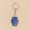 blue vase keyring