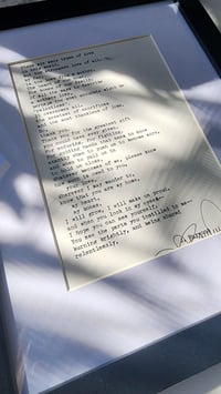Image 3 of Any Poem/Prose (Framed)