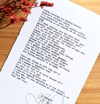 Image 3 of Custom Poem/Prose (Framed)