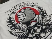 Image 5 of Love Football Hate Racism Shirt weiß 