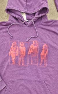 Image 2 of Mr. Blobby Lineup purple washed hoody