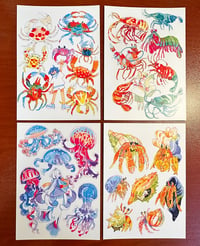 Image 1 of Ocean Critters Print Set