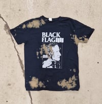 Image 1 of Black Flag "I feel better" bleach stain tee