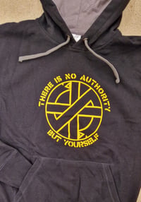 Image 3 of Crass - "No Authority" black hoodie