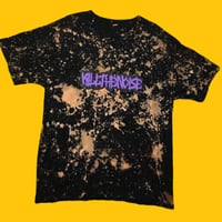 Image 1 of KILLTHENOISE SPLATTERED SPIKED TEE (PURPLE)