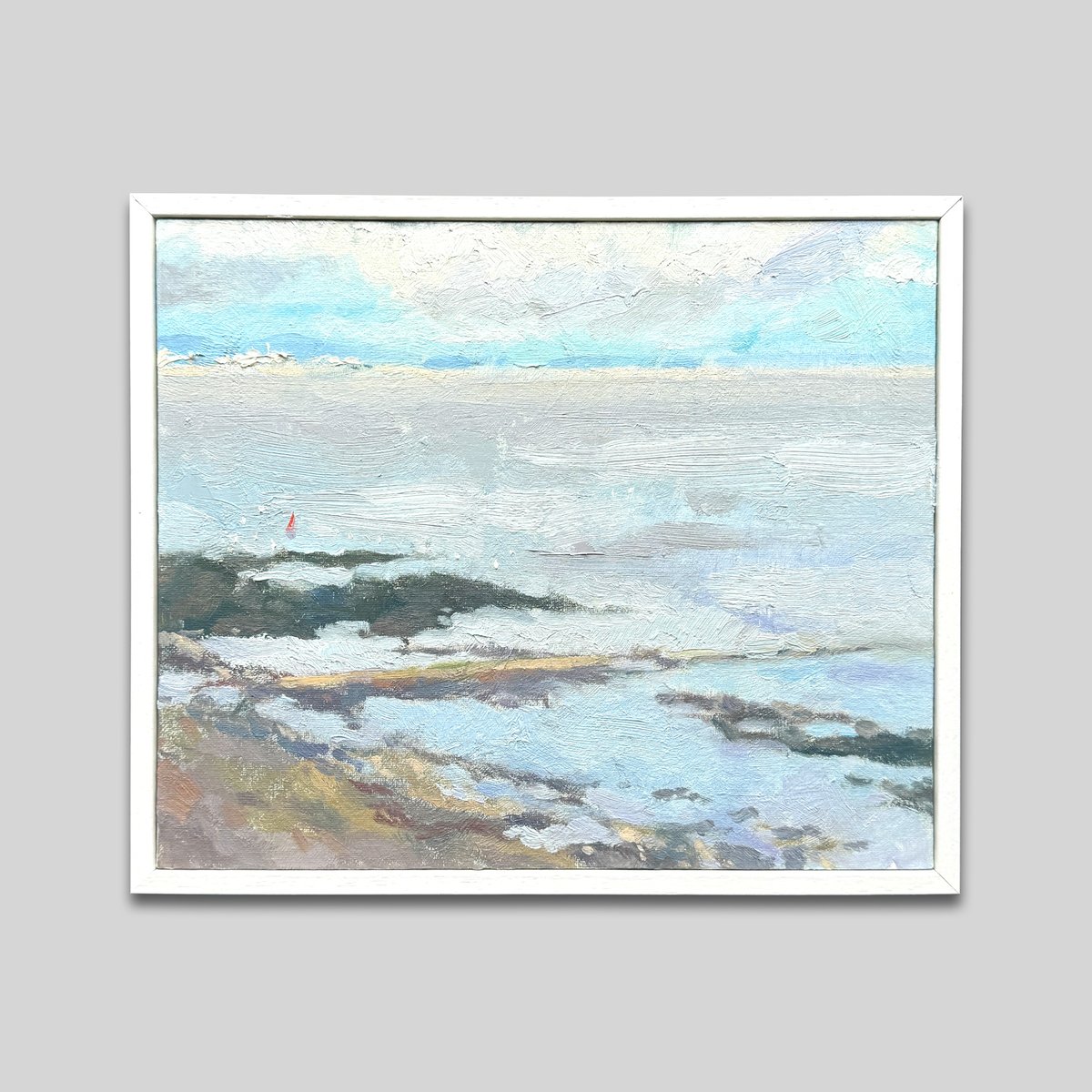 Bristol Channel. View from Penarth cliff.