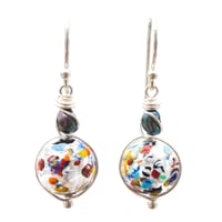Image 1 of Murano Glass Beads Sterling Silver