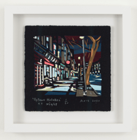"Uptown Hoboken At Night" by Ricardo Roig 11" x 11"