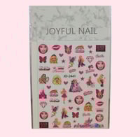 Image 1 of Barbie nail stickers