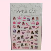 Image 2 of Barbie nail stickers