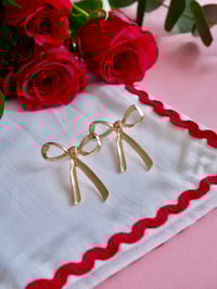Golden Bow Earrings