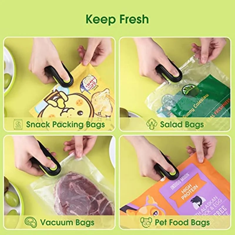 Mini Bag Sealer Heat Vacuum Rechargeable Portable Machine