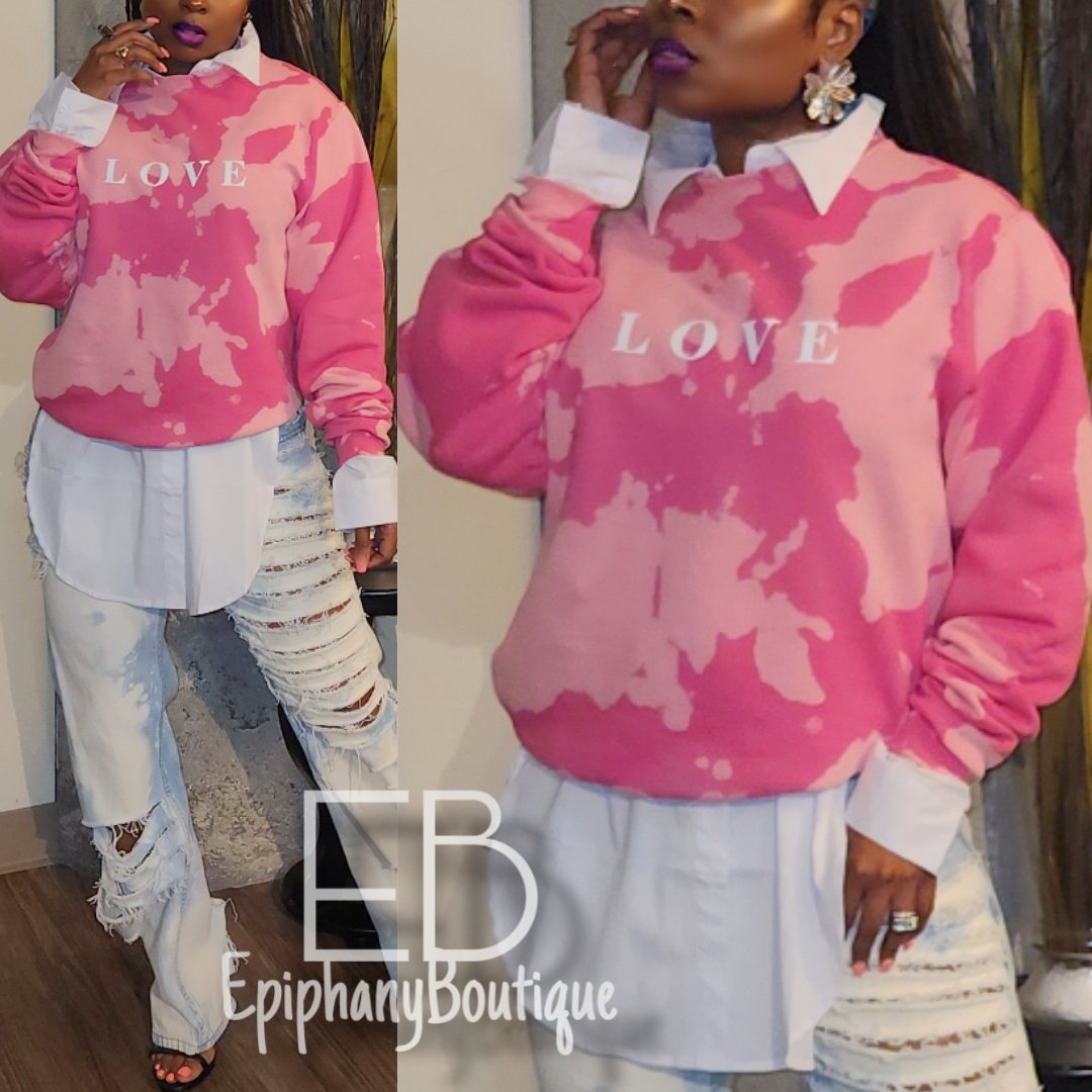 Image of The LOVE Sweatshirt-**Reg & Plus/Curvy**