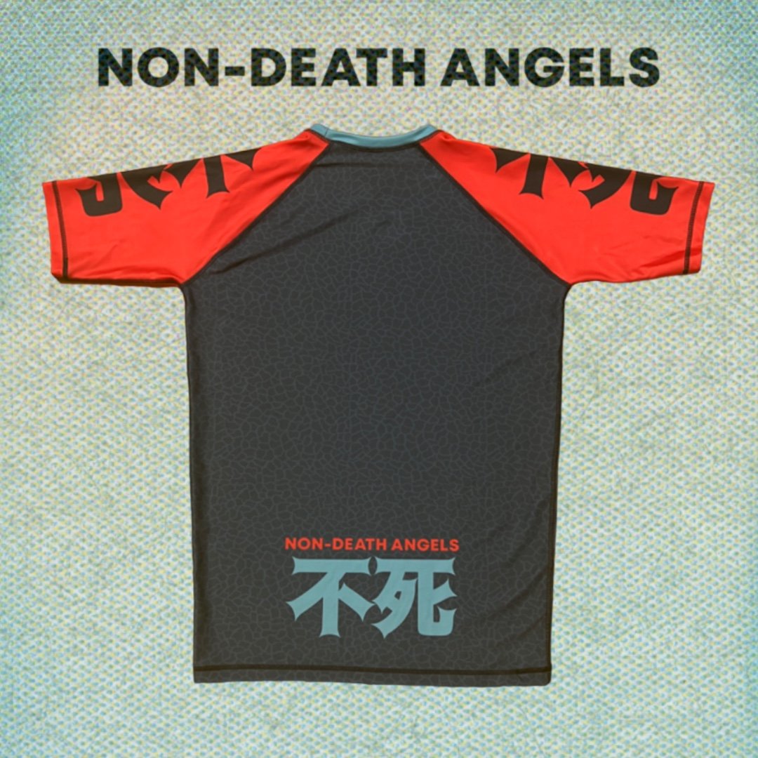 Image of “Laugh now, Cry never” rashguard