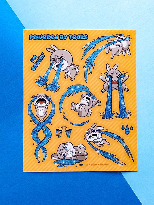 Powered By Tears Sticker Sheet