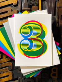 Image 2 of 3rd birthday | letterpress card