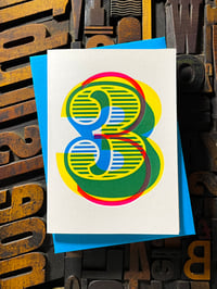 Image 3 of 3rd birthday | letterpress card