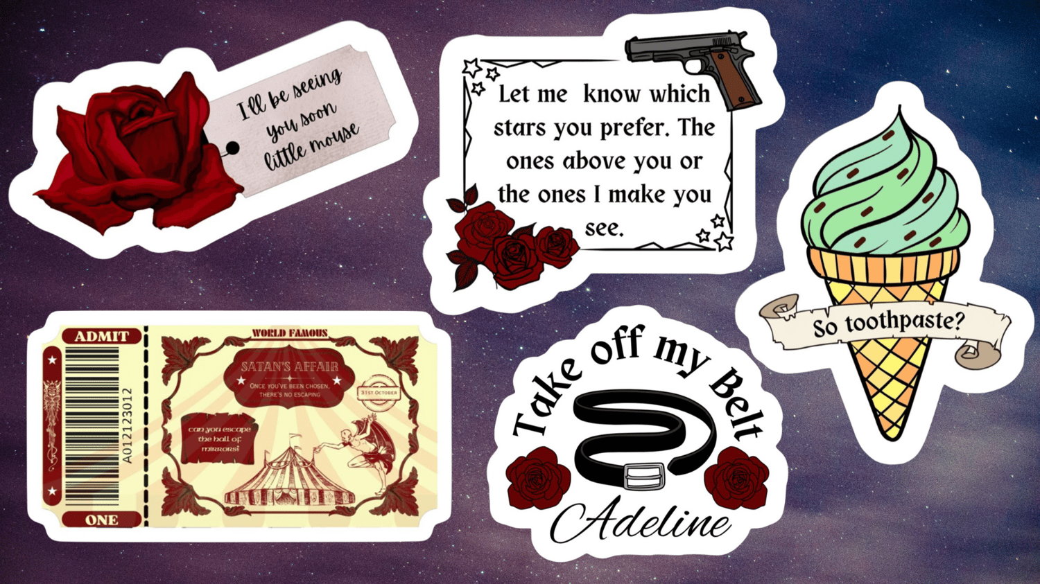 Image of Ultimate 10 vinyl sticker bundle pack