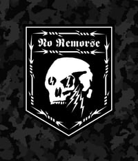 Revenge  / No Remorse / Shaped Sticker / 5.25 Inches High