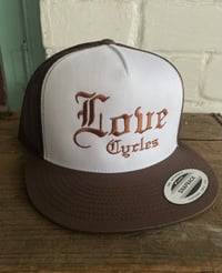 Image 1 of Love Cycles Brown/White Hat