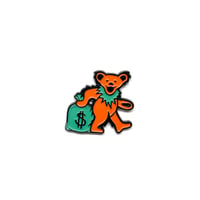 Money Bear pin (Orange)