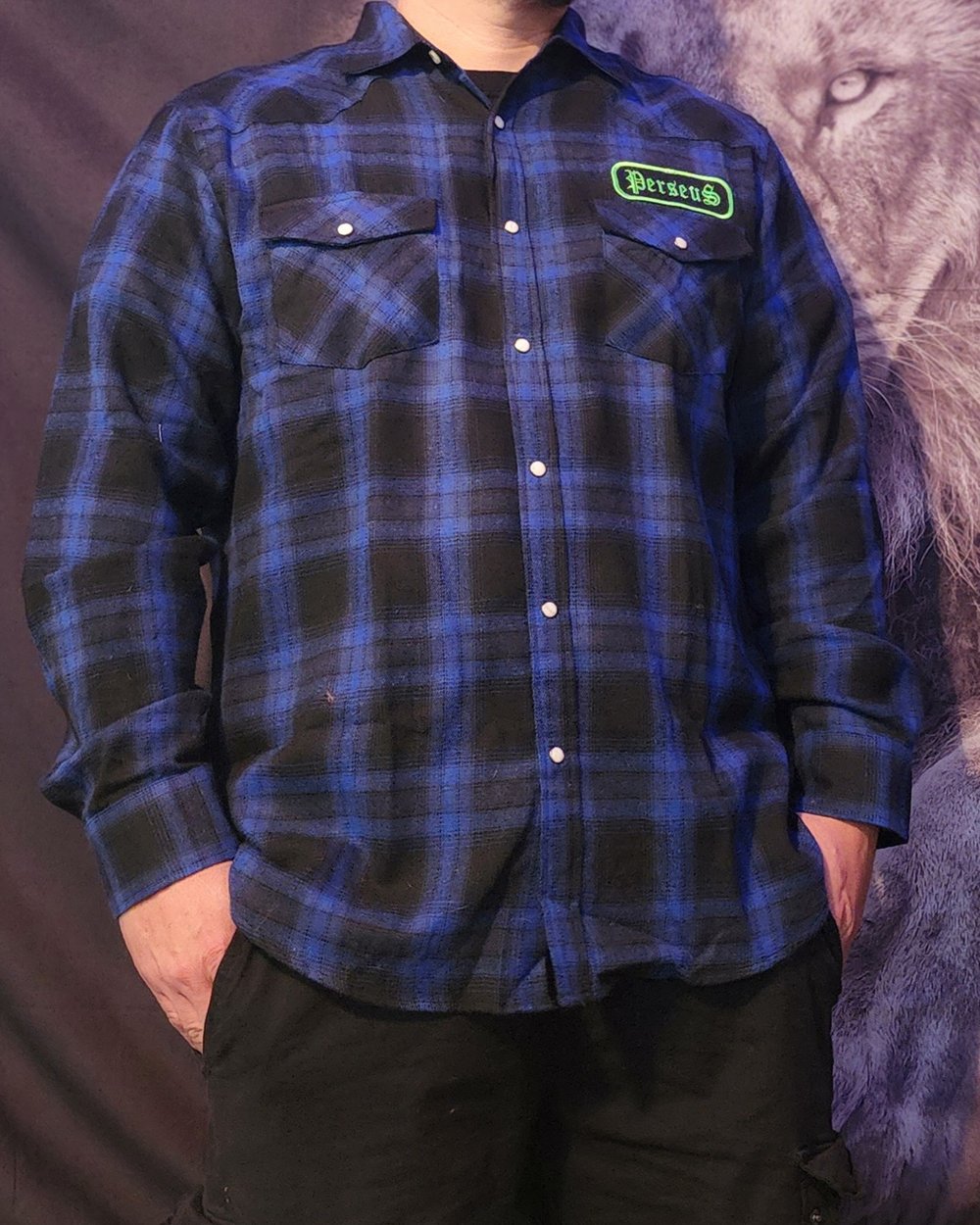 Blue Perseus Flannel