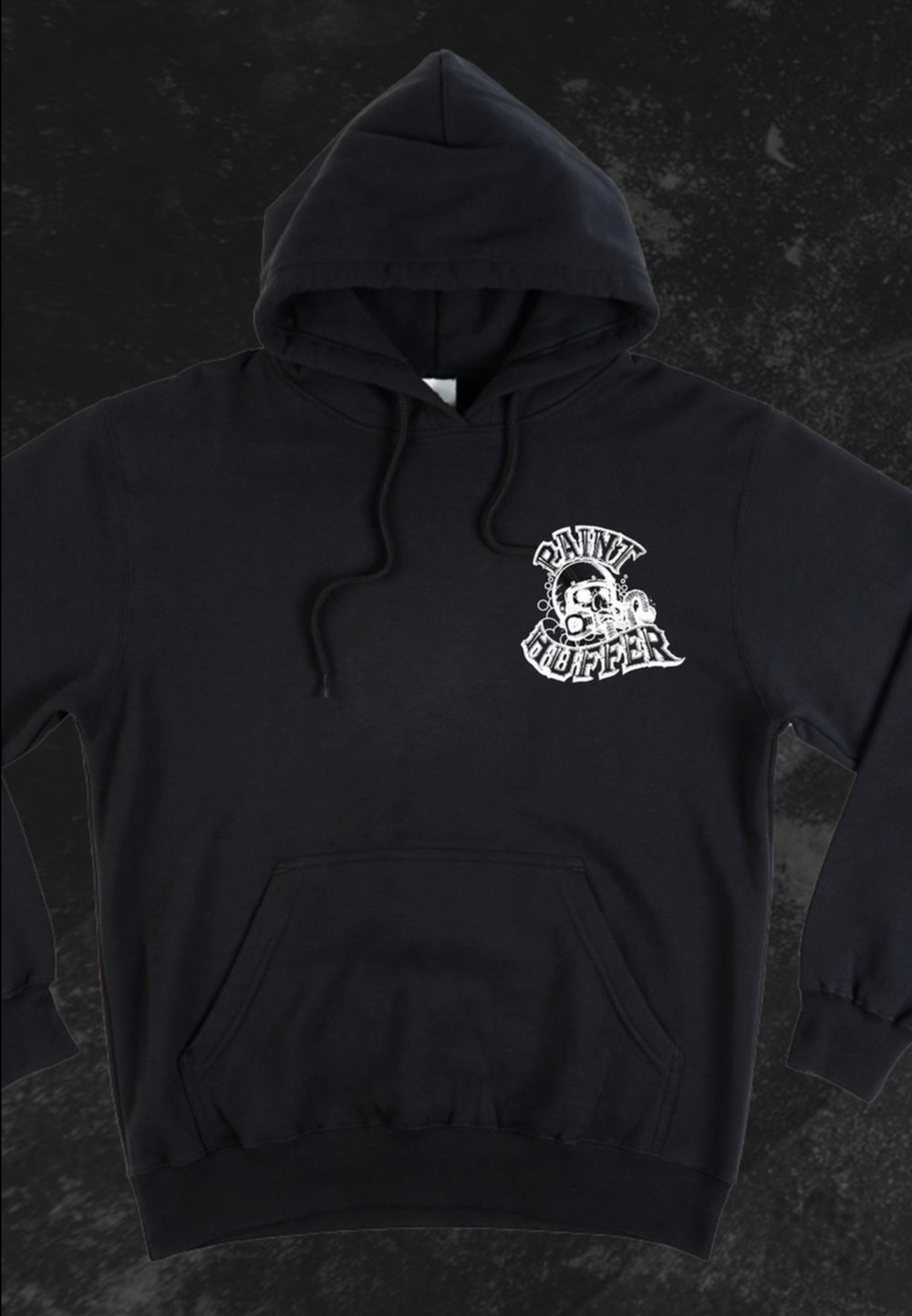 PAINTHUFFER HOODIE - BLACK