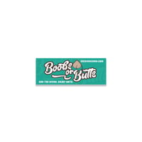 Boobs or Butts Sticker (Teal)