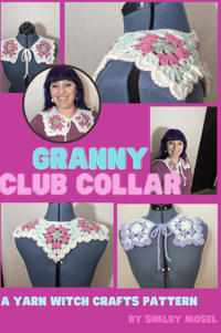 Image 1 of Granny Club Collar Crochet Pattern