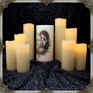 Image of HE HAD THE WHITE MASK CANDLE