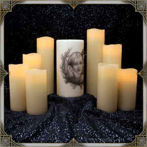 Image of HE HAD THE WHITE MASK CANDLE
