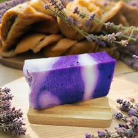 Image 4 of Lavender Olive Oil Soap - Relaxing & Antiseptic (Pack of 3)