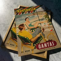 Image 1 of Qantas Australia | Frank McNamara - 1955 | Travel Poster | Vintage Poster