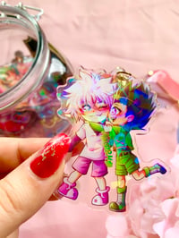Image 2 of HXH Gon and Killua Charm 3 inches Holographic
