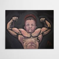 Dagestan Baby Bodybuilder (original painting) 