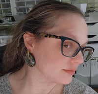 Image 1 of Abalone Statement Earrings