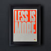 You get what you pay for – less is more – neon orange