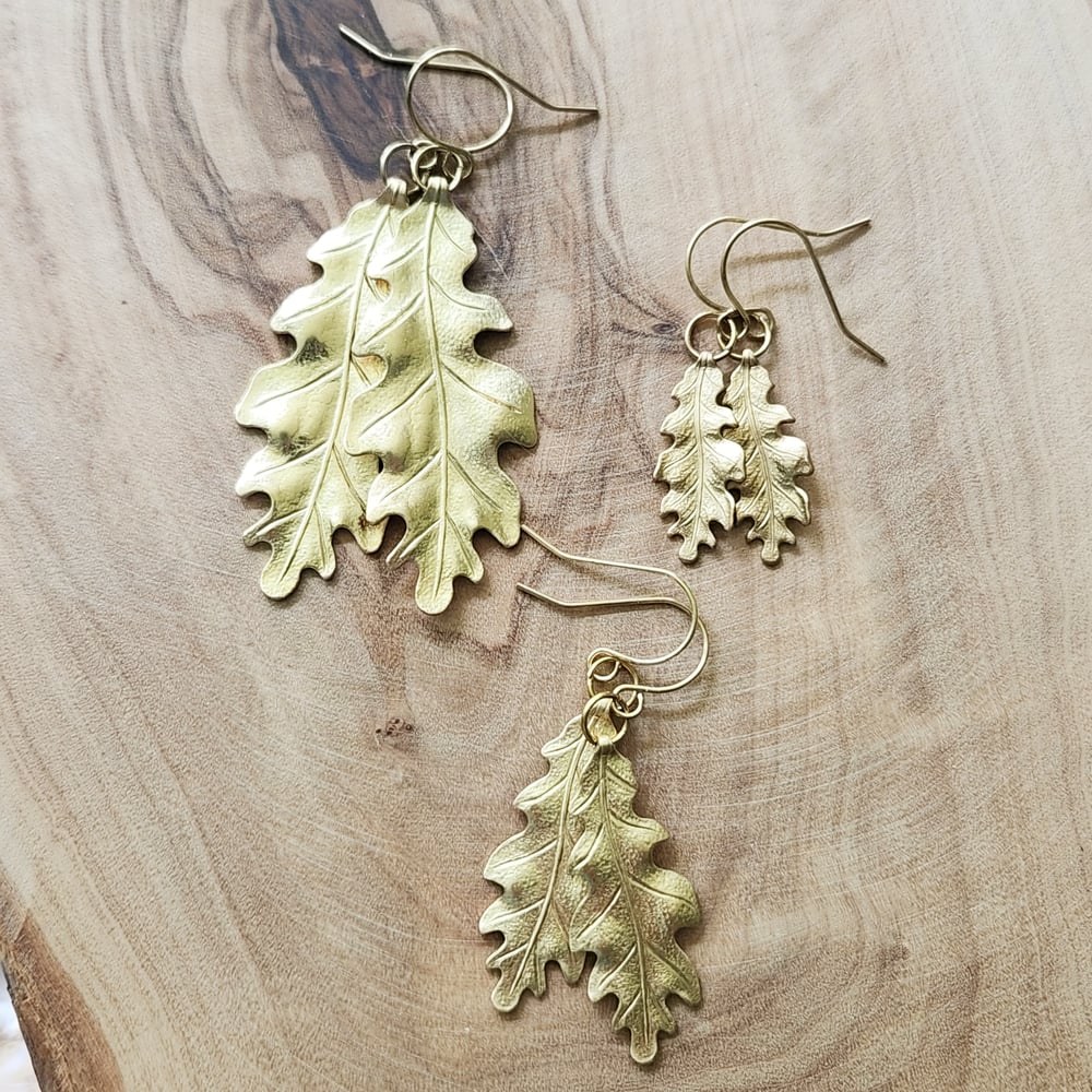 Image of Oak Leaf Earrings