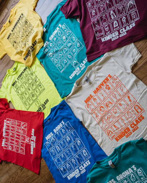 Image of Johnson Ranch Elementary - HARVEY Kinder Class T-Shirts 2023-2024